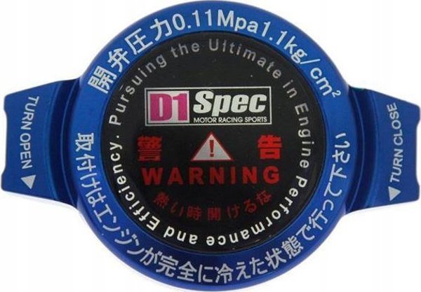 D1Spec Τάπα εισόδου ψυκτικού 28mm 1.1 Bar Μπλε