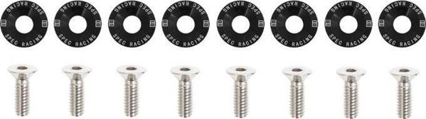 D1Spec_D Βίδες με ροδέλες JDM 6mm μαύρες