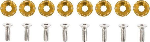 D1Spec_D Srubki z podkladkami uniwersalne 6mm JDM Gold