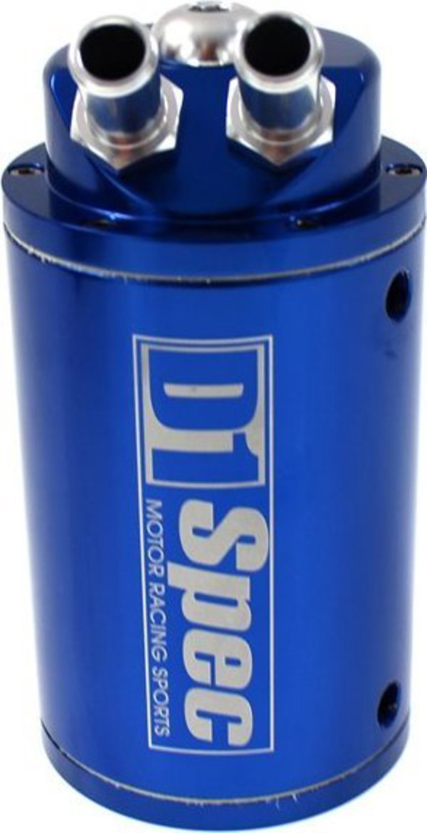 D1Spec Oil catch tank D1Spec 15mm Blue + Filtr