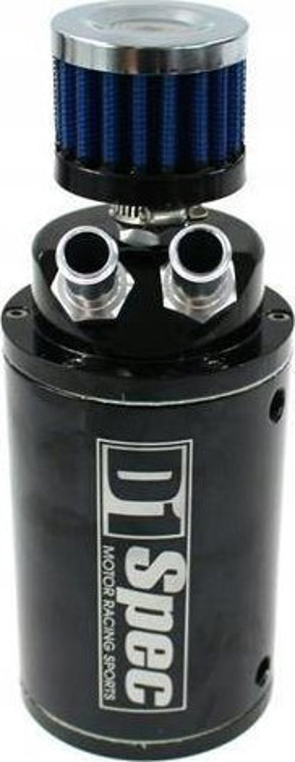 D1Spec Oil catch tank D1Spec 15mm Black + Filtr