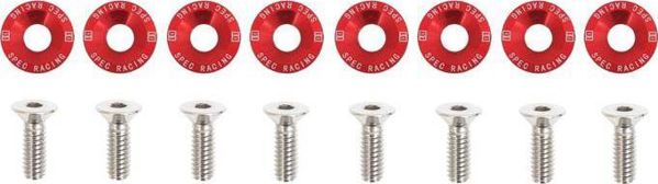 D1Spec_D Βίδες με ροδέλες JDM 6mm Κόκκινες