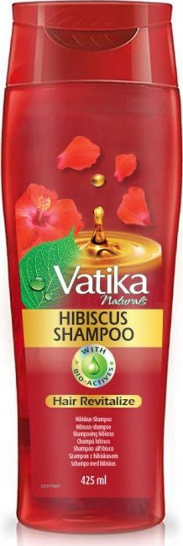 Dabur Hibiscus σαμπουάν μαλλιών Hibiskus αναγεννά κατεστραμμένα και θαμπά μαλλιά 425ml