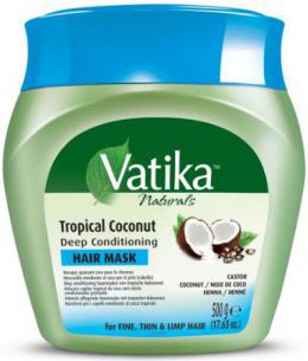 Dabur Vatika Μάσκα Μαλλιών με Τροπικό Κόκο για Εξασθενημένα Μαλλιά, 500g