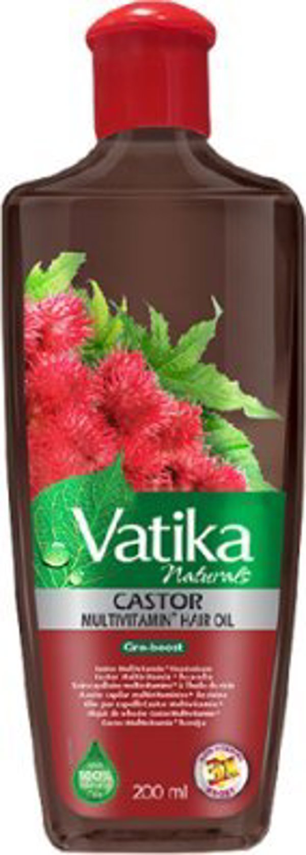 Dabur Vatika Ριτσινέλαιο για Ανάπτυξη Μαλλιών, Ενισχυμένο Λάδι Μαλλιών, 200ml