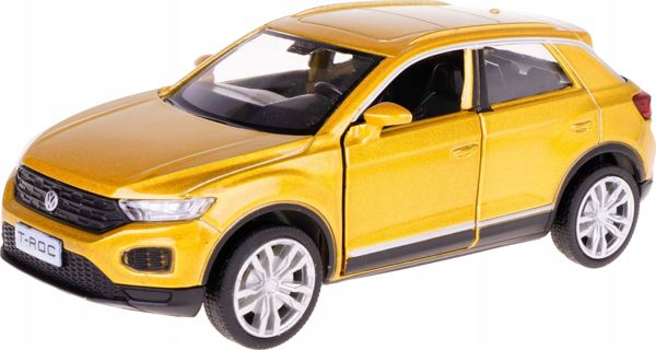Daffi Volkswagen T-Roc Μεταλλικό Αυτοκινητάκι RMZ με Ανοιγόμενες Πόρτες Χρυσό