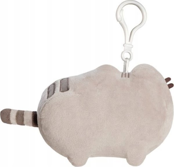 Daffi Μασκότ Pusheen Classic Μπρελόκ 14εκ, Γκρι Γάτα με Μεταλλική Κρεμάστρα