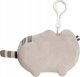 Daffi Μασκότ Pusheen Classic Μπρελόκ 14εκ, Γκρι Γάτα με Μεταλλική Κρεμάστρα