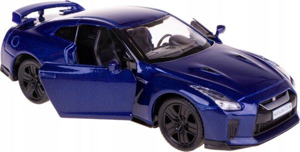Daffi Nissan GT-R Μεταλλικό Αυτοκινητάκι Μινιατούρα με Ανοιγόμενες Πόρτες Μπλε