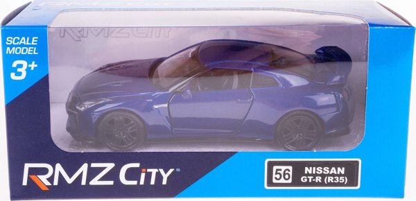 Daffi Nissan GT-R Μεταλλικό Αυτοκινητάκι Μινιατούρα με Ανοιγόμενες Πόρτες Μπλε