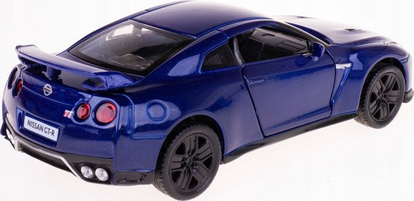 Daffi Nissan GT-R Μεταλλικό Αυτοκινητάκι Μινιατούρα με Ανοιγόμενες Πόρτες Μπλε