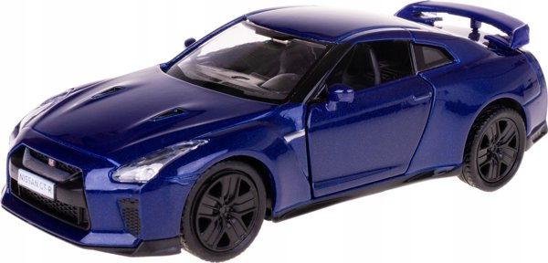 Daffi Nissan GT-R Μεταλλικό Αυτοκινητάκι Μινιατούρα με Ανοιγόμενες Πόρτες Μπλε