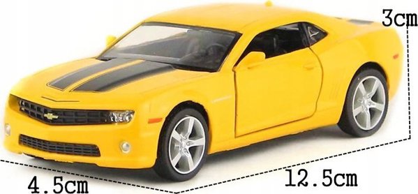 Daffi Chevrolet Camaro Αυτοκίνητο Μοντέλο RMZ 1:32 Κίτρινο