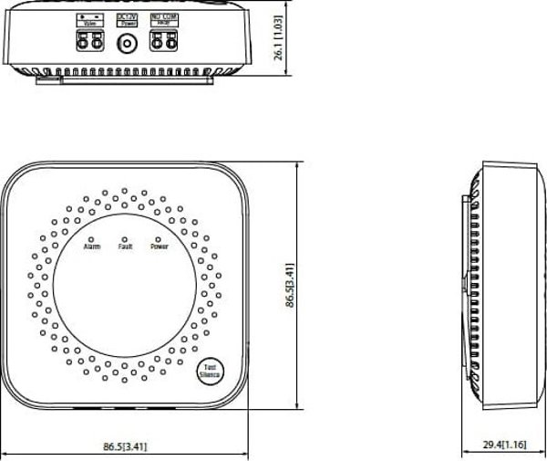 Dahua Technology Detektor gazu LPG WISUALARM by Dahua HY-GB40A (propan-butan)