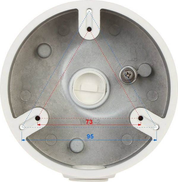 Dahua PFA197R Βάση Οροφής για Κάμερες Dome, Διαχείριση Καλωδίων, Ø 129mm