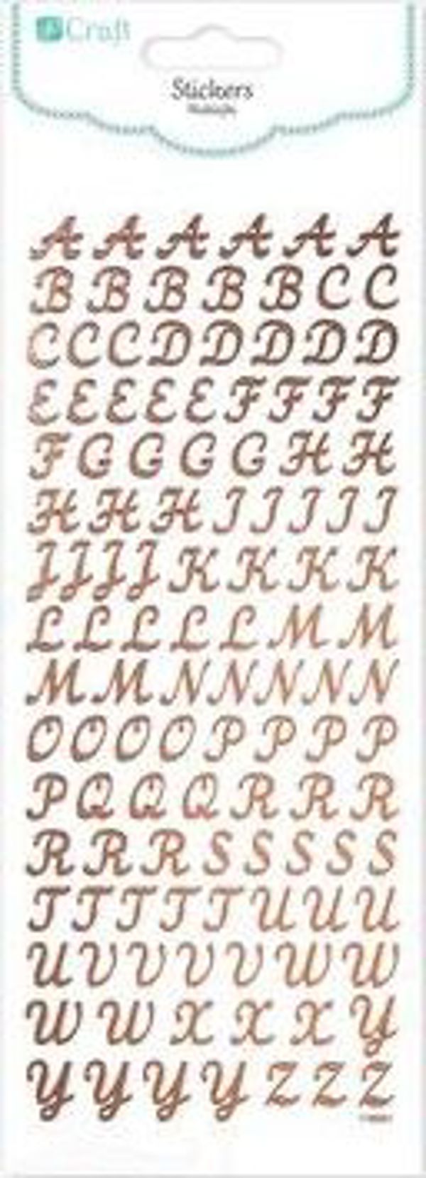 Dalprint Αυτοκόλλητα Γράμματα Αλφάβητο, 118 Τεμάχια, DPCRAFT