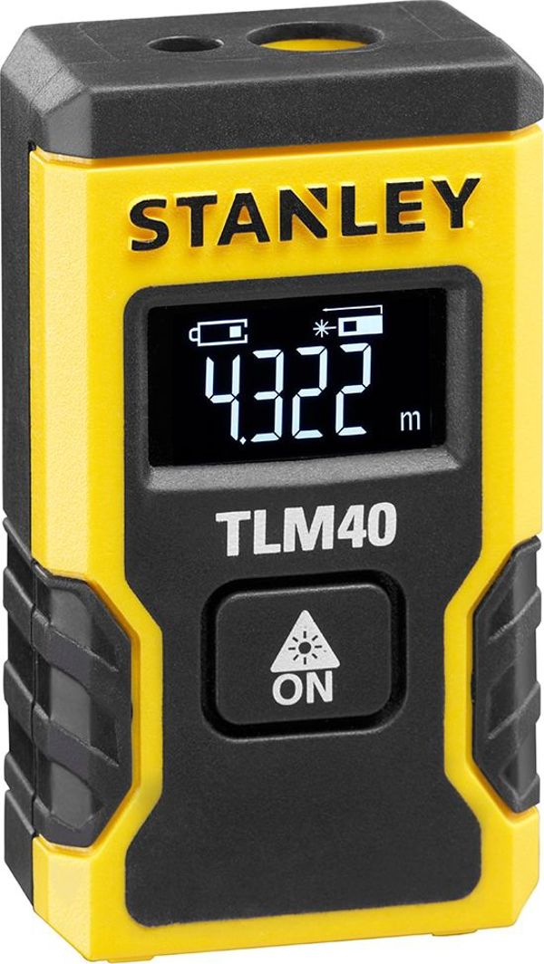Stanley Αποστασιόμετρο Λέιζερ TLM40, Εμβέλεια 12m, STHT77666-0, Επαναφορτιζόμενο Li-Ion, Ακρίβεια +/- 6mm
