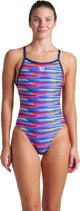 WOMEN'S ARENA RACING STRIPE SWIMSUIT XCR