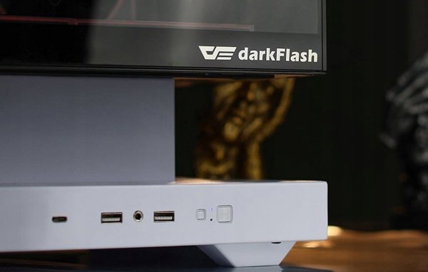 Darkflash F1 computer case (White) + 6 ARGB fans
