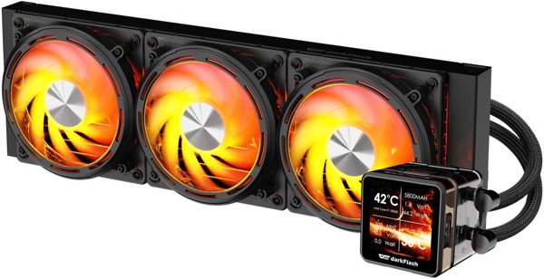 darkFlash EXPLORE DE360 υδρόψυξη επεξεργαστή all-in-one 12 cm μαύρο