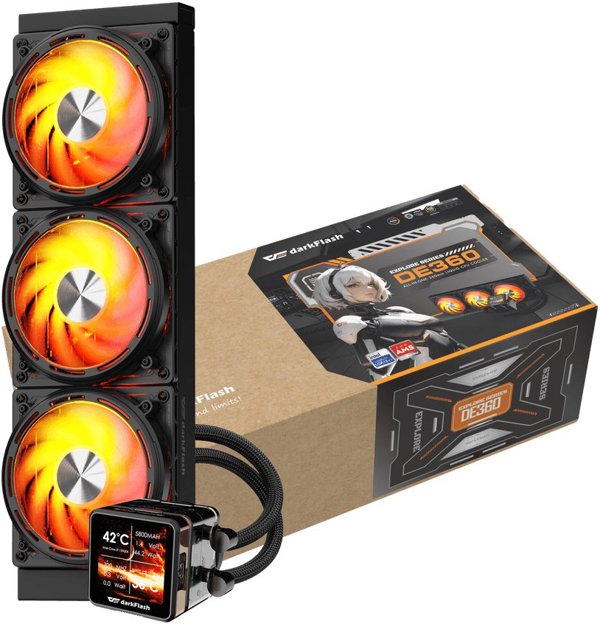 darkFlash EXPLORE DE360 υδρόψυξη επεξεργαστή all-in-one 12 cm μαύρο