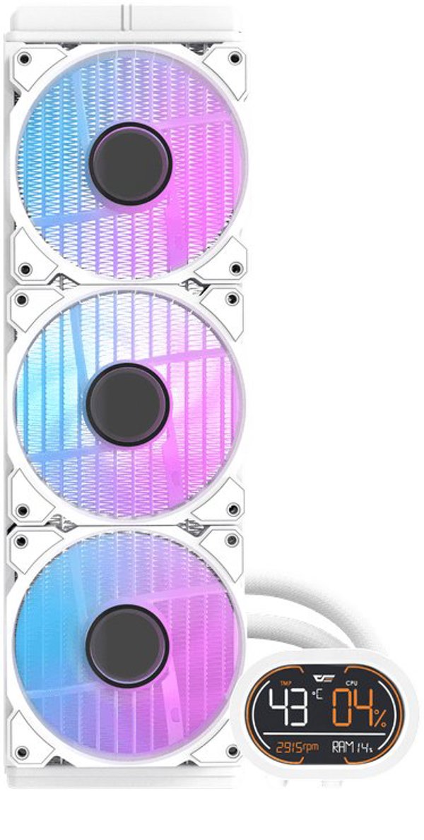 darkFlash DH360D Procesor Chlodnica cieczy all-in-one 12 cm Bialy