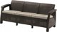 Darza divans trisvietigs Corfu Love Seat Max bruns 8711245158297