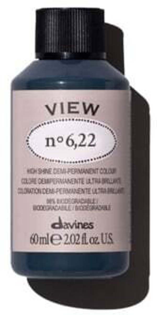Davines, View, Demi-Permanent Hair Dye, 6.22 , 60 ml For Women