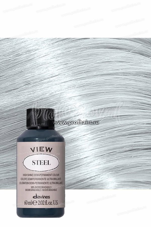 Davines, View, Demi-Permanent Hair Dye,  Steel, 60 ml For Women