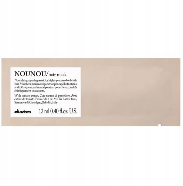 Davines Davines, Nounou, Hair Treatment Cream Mask, Nourishing, 12 pcs, 12 ml Unisex
