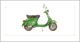 DaVinci Karnet 12x18 G06 42A 184 + kop Skuter Vespa ziel.