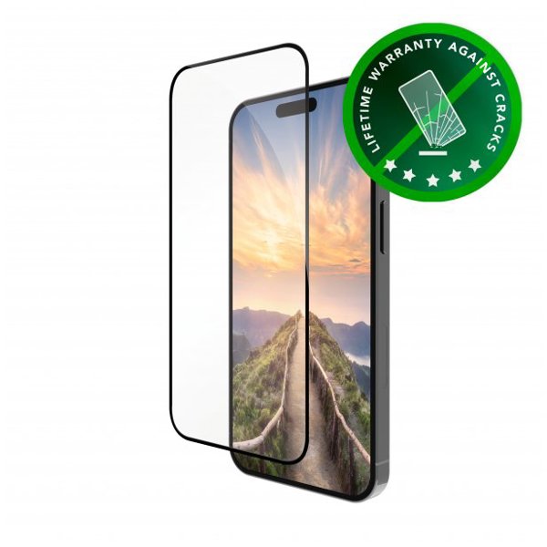 dbramante1928 eco-shield - iPhone 16 Plus / 15 Plus - Μαύρη Άκρη, Apple, iPhone 16 Plus / 15 Plus, Ανθεκτικό στη σκόνη, Ανθεκτικό στις γρατσουνιές, Μαύρο, Διαφανές, 1 τεμ.