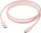 dbramante1928 re-charge - USB-Kabel - 24 pin USB-C (M) zu 24 pin USB-C (M) - 1.5 m - geflochtener Kabel, USB-C Power Delivery (60W) - pink
