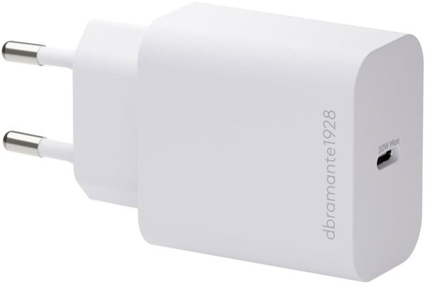 dbramante1928 re-charge - Netzteil - Grossverpackung - 20 Watt - 3 A - PD/PPS (24 pin USB-C) - weiss - Europa
