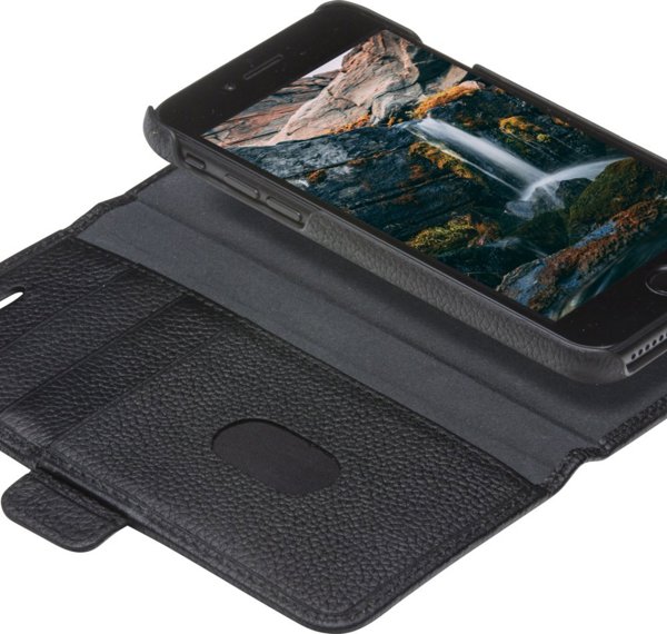 dbramante New York Θήκη για iPhone SE / 8 / 7 - Full Grain Δέρμα - Νυχτερινό Μαύρο