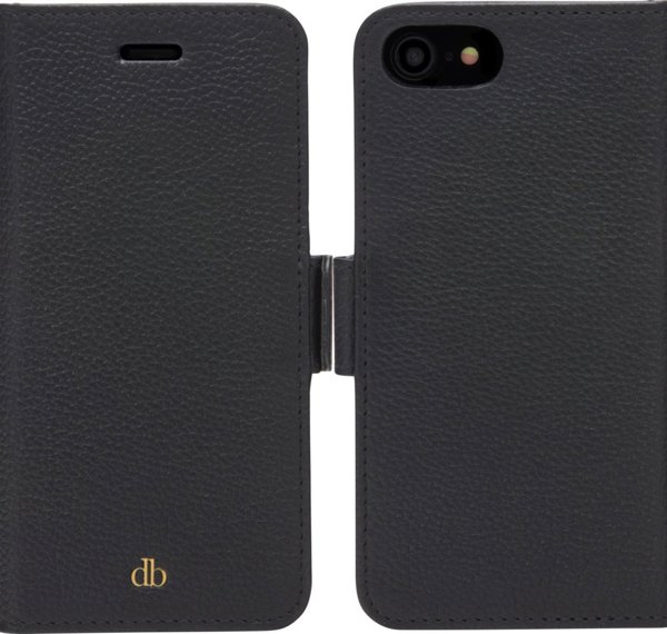 dbramante New York Θήκη για iPhone SE / 8 / 7 - Full Grain Δέρμα - Νυχτερινό Μαύρο
