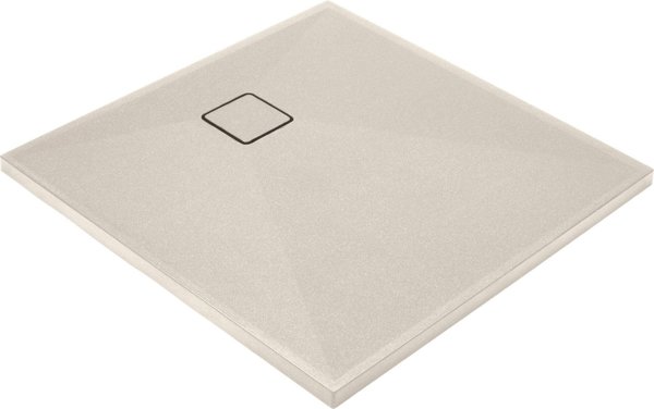 Deante KQR 541B Τετράγωνη Ντουζιέρα Γρανίτη 90x90 cm, Μαύρη