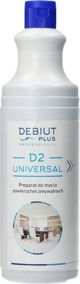 Debiut Plus Professional D2 Universal Καθαριστικό Επιφανειών με Άλκοολ, 1l