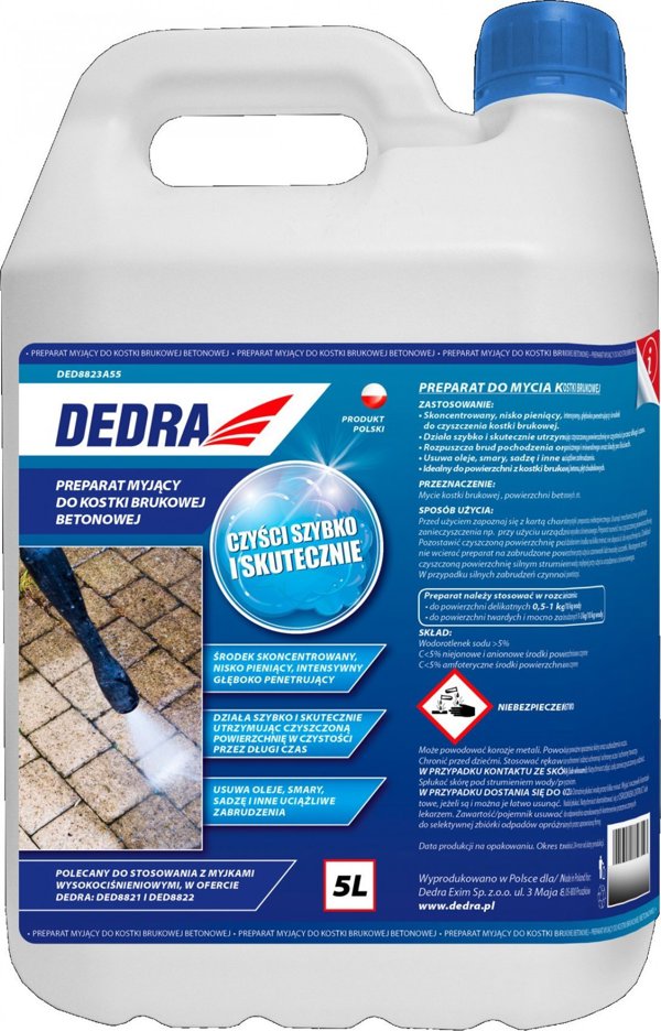 Dedra Preparat myjacy 5L do kostki brukowej betonowej