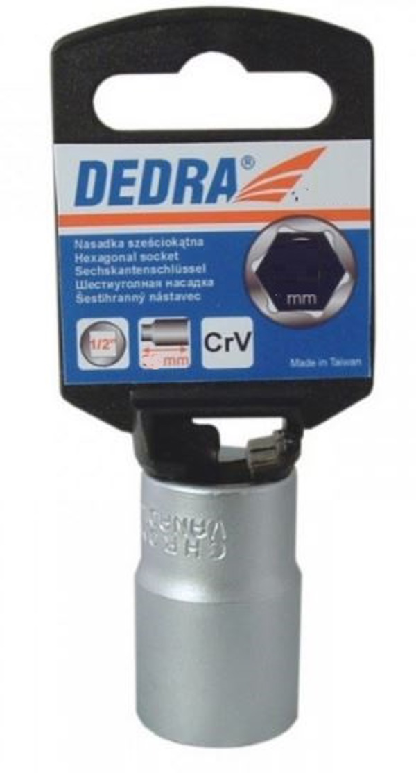 Dedra Εξάγωνη Καρυδάκι 1/2" 26mm, Χάλυβας Χρωμίου Βαναδίου (16A326P)