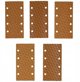 Dedra Χαρτί Λείανσης Anti-clogg #120, 92x182mm, velcro, 5 τεμάχια