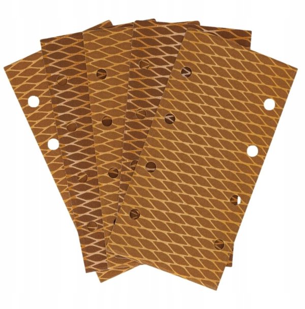 Dedra Χαρτί Λείανσης Anti-clogg #120, 92x182mm, velcro, 5 τεμάχια