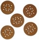 Dedra Tarczki scierne Anti-clogg 225mm, 240, rzep, zestaw 5szt