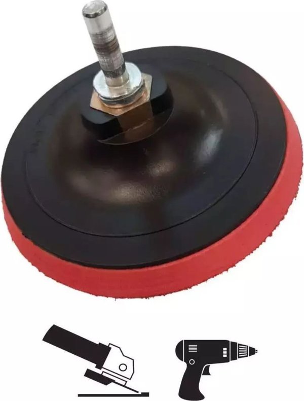 Δίσκος Στήριξης με Βέλκρο Dedra M14 150mm με Άξονα για Τρυπάνι