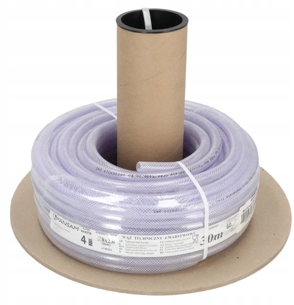 Dedra Σωλήνας PVC 8x13mm 30m σε τύμπανο