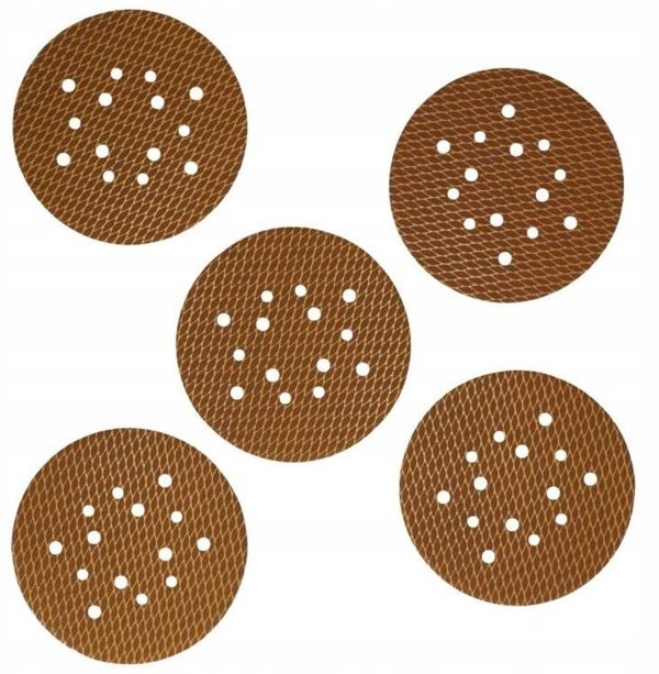 Dedra Τροχίσματα Anti-clogg 225mm, #220, με Βέλκρο, Σετ 5 τεμ