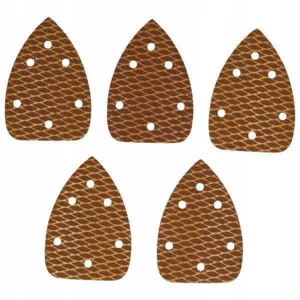 Dedra Papier scierny delta Anti-clogg #60 140x140x80mm rzep 5szt