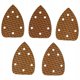 Dedra Papier scierny delta Anti-clogg #60 140x140x80mm rzep 5szt