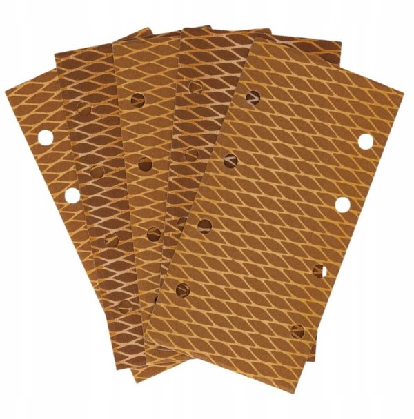 Χαρτί λείανσης Dedra Anti-clogg #80, 92x182mm, με βέλκρο, 5 τεμάχια