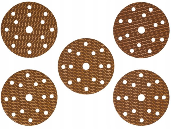 Dedra Tarczki scierne Anti-clogg 150mm, #220, rzep, zestaw 5szt